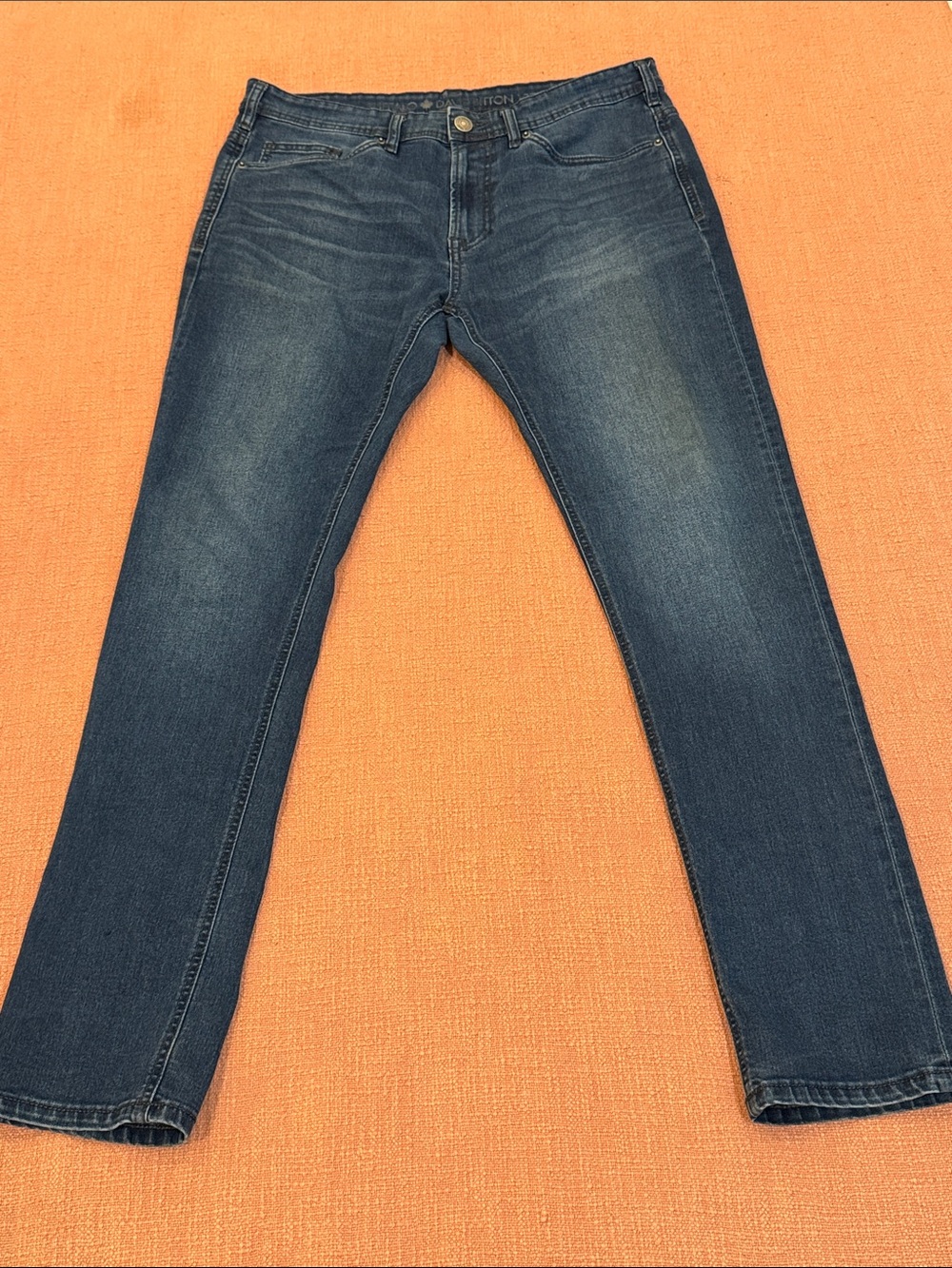 W35L31 rise 10 men’s skinny stretch Jeans in Dark Blue Wash
